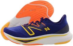 New Balance Mens FuelCell Rebel V3 Running Shoe, Victory Blue/Vibrant Apricot, 11
