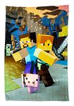 Minecraft Official Goodguys Fleece Blanket Throw | Creeper Design Super Soft Blanket | Perfect For Any Bedroom