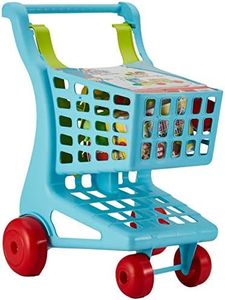 ColorBaby - Carrito supermercado con alimentos My Home Colors, Aul, Verde, Rojo (49056)