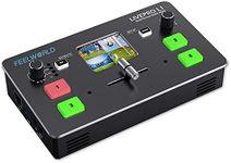 FEELWORLD LIVEPRO L1 V1 Multi Camera Video Mixer Switcher 2 Inch LCD Display 4 x HDMI Inputs USB 3.0 Output Format Real Time Production Live Streaming Lightweight