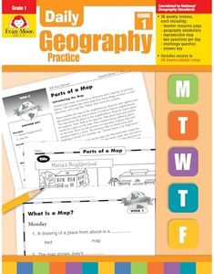 Evan-Moor EMC3710-A1 Daily Geography Practice Book, Grade 1
