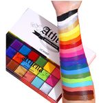 20 Colors Face Body Painting Oil Safe Kids Flash Tattoo Painting Faces Oil Based Painting Set for Boys Girls Adults Halloween Holiday Daily Art Makeup Fancy Dress Beauty Palette