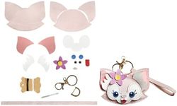 POPSEWING LinaBell Pink Fox Keychain DIY Kits for Girls Fox Bag Charms Ornaments Accessories DIY Keychain for Kids Leather Keychains Unique Gifts for Friends (Style A)