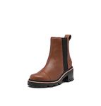 SOREL Women's Joan Now Chelsea Boots - Velvet Tan, Black - Size 8