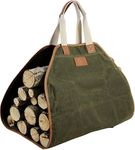 Canvas Log Carrier Bag,Waxed Durabl