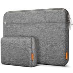 Inateck 13 Inch Laptop Case, Laptop Sleeve Bag Compatible with 13 inch Macbook Air/Pro M1/M2/M3 13.3 inch and 13.6 inch, Surface Pro 11/10/9/X/8/7/6/5/4/3 - Grey