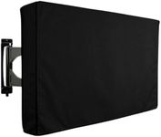 Leona Co Waterproof Outdoor TV Cover for 30-65 inch TV with Bottom Cover, Dustproof and Weatherproof TV Screen Protectors with Remote Control Pocket for LED, LCD, OLED Flat Screen TVs (For 50-52" TV)