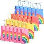 24 Pcs Loot Bags, Kraft Paper Rainb