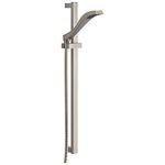 Delta Faucet Dryden Single-Spray Touch-Clean Wall-Mount Slide Bar Hand Held Shower with Hose, Stainless 57051-SS