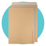 Triplast 10 x A3 C3 Manilla Hard Board Back Envelopes (457x324mm) - Cardboard Backed Envelopes with Peel & Seal Strip - Rigid Do Not Bend Envelopes for Mailing Posting Shipping & Storing Documents