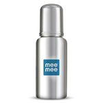Mee Mee Baby Steel Feeding Bottle 240ml | Baby Milk Bottle with Advanced Anti Colic Valve, BPA Free, Soft Silicone Teat, Wide Neck for Babies/Infants/Newborns of 0-2 Years