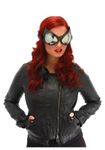 elope Black Cat Eye Costume Goggle Glasses with Silver Lenses for Men and Women Standard