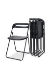 CB-Home Foldo Collapsible Event Chair Set. (4 Pack) Powder coated steel frame and Commercial Grade Polypropylene seat and back. includes set of 8 Ganging clips.