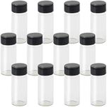 1st Choice Glass Vials, 1 Dram, Pack of 12 - Storage Bottle With PE Gasket