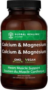 Global Healing Calcium & Magnesium Supplement - Maximum Absorption To Support Healthy Bones and Teeth - 120 Capsules