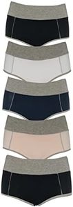 Emprella High Waisted Underwear for Women, Cotton Womens Regular-Plus Size Ladies Panties