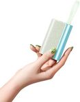 VEGER Compact Portable Charger with built in Cable(Removable), 10000mAh Cute Power Bank 20W Fast Charging, Sparkling Battery Pack Fashion Travel Accessory Compatible with iPhone 15/14, Android-Green