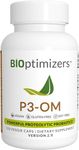 BiOptimizers P3-OM Proteolytic Prebiotics & Probiotics Supplement | Lactobacillus Plantarum for Digestive & Immune Health | Bloating & Gut Relief Support for Men & Women | 120 Vegan Capsules