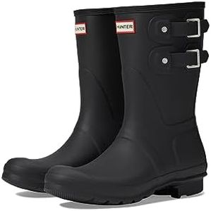 Hunter Original Short Multi Buckle Boot Black 7 M, Black, 10