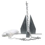Seachoice Deluxe Anchor Kit, Hot-Dipped Galvanized Steel, Includes Lead Chain, Shackles, 150-Ft. Anchor Line, for Boats 17-24 Ft.