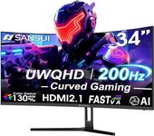 SANSUI 34 Inch UWQHD 200HZ Curved G