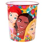 Zawadi Global Disney Princess Kids Childrens Waste Bucket Paper Bin Basket for Bedroom Study Desk Dustbin