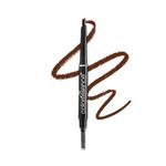 COLORESSENCE 2-IN-1 Expert Eyebrow Pencil | Brow pencil with shaping Spoolie | Lasts Upto 12hrs | Pigmented Eyebrow Pencil | Long Lasting & Natural Finish | 0.25gm Brown