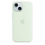 Apple iPhone 15 Silicone Case with MagSafe - Soft Mint ​​​​​​​