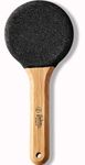 Beauté Secrets Double-Sided Pumice Stone Foot Scrubber with Wooden Handle | Callus Remover for Feet | Dead Skin & Cracked Heel Remover | Pedicure Foot Exfoliator, Wooden
