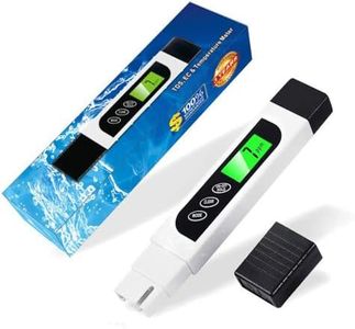 2024 Newest TDS Meter Digital Water Tester, Lxuemlu Professional 3-in-1 TDS, Temperature and EC Meter with Carrying Case, 0-9999ppm, Ideal ppm Meter for Drinking Water, Aquariums and More