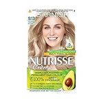 Garnier Nutrisse Permanent Hair Dye, Natural-looking, hair colour result, For All Hair Types, 9.13 Light Ash Blonde