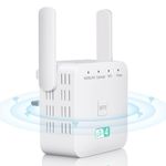 WiFi Extender Booster 300Mbps WiFi Booster Range Extender 2.4GHz Internet Booster with 3650 Sq.Ft Coverage, Easy Setup, UK Plug,Compatible with All Routers, Z32R