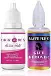 Lace Wig Glue - Wig Adhesive and Glue Remover Set - Wig Glue Lace Front - Strong Hold Invisible Bonding Adhesive Hair Glue for Wigs - Waterproof Latex-Free and Oil-Resistant Wig Adhesive Glue