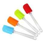 Vicloon Silicone Spatulas Spoons Set, Silicone Kitchen Utensils Including Rubber Spatula, Non-Stick and Heat Resistant for Cooking, Baking and Mixing (Multicolor - 4pcs)