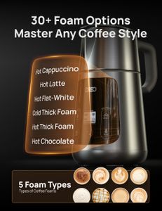 Dreo All-in-1 Milk Frother – Hot & Cold Foam Maker