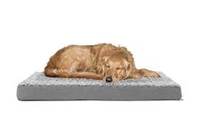 Metron-Pet Bed Mattress for Small to Large Dogs |Color Dark Grey | Size Large 4 feet x3 feet | Washable Outer Cover| Anti Skid Bottom Fabric