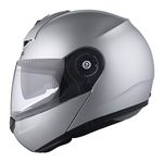 Schuberth C3 Pro Flip-Up Motorcycle Helmet, silber-glänzend, S (54/55)