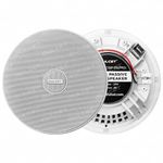 DULCET DC-CS6F-PS Pro White 6.5 inch 20W 2 Way 8 Ohms Passive Ceiling Speaker that Connects to Active Bluetooth Ceiling Speaker (Active Bluetooth Speaker to be Purchased Separately)