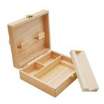 Wooden Rolling Box, Wooden Storage Lock Box, Wooden Rolling Tray, Rolling Tray with Lid, Rolling Tray Storage, Wood Box for DIY Craft Storage Organizer