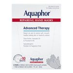 Aquaphor Repairing Hand Masks, Moisturizing Gloves for Dry Hands, Hand Moisturizer for Dry Skin with Avocado Oil and Shea Butter, Pack of 6