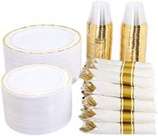 WELLIFE 350 Pieces Gold Plastic Pla