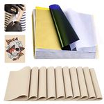 Tattoo Skin Practice with Transfer Paper - Yuelong 30PCS Tattoo Fake Skin and Tattoo Tracing Paper Kit Including 10PCS 8x6 BlankTattoo Practice Skin and 20PCS A4 Tattoo Stencil Paper for Tattoo Practice Tattoo Supplies