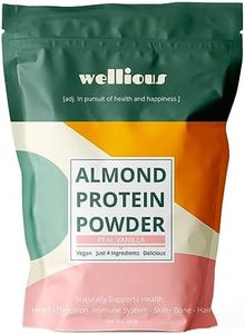 wellious Clean Vegan Protein Powder Vanilla - Organic Plant Based Protein Powder Dairy Free for Gut Health, No Sodium, High Fiber, Keto Friendly, Non Dairy, Lactose Free Protein Powder