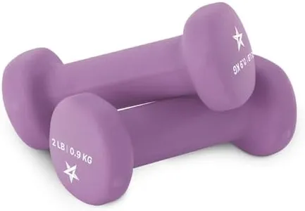 Yes4All Exercise amp Fitness Ibs Yes4All Non Slip Hexagon 2lbs Neoprene Dumbbell Set for Muscle Toning Stren, A-Purple-2 lbs , 2 Pair US