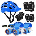 Jaspo Toddlers Baby Kids Junior Pro Adjustable Roller Skates Combo (Suitable for Age Group Up to 5 Years) (Glide Guys)