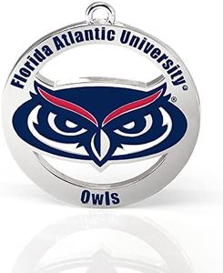 Fan Frenzy Florida Atlantic University Owls Silver Ornament