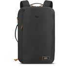 Solo New York Crosstown Expandable, Lightweight Travel Backpack fits up to 15.6 inch Laptop. Checkpoint Friendly Weekender Bag for Men and Women, Black and Tan