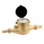 Watflow DN15 1/2" NPT Couplings Gallon Water Meter, Cold Water Meter for Garden or Home,Multi-Jet.