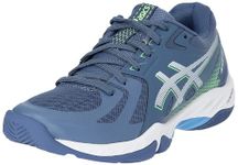 ASICS Mens Blade FF Denim Blue/Lime Burst Indoor Sport Shoe - 10 UK (1071A093.400)