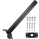 Epyz Black Mounting Pole Pick Arm for Solar Street Light Aluminum Alloy LED Light with Mounting Bracket [ Black 90W Warm Yellow Light ][ Pack of 1 ]